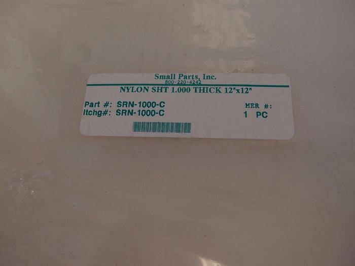 Small Parts Inc. Nylon Sheet 4 Sizes 12x12, SRN-0250-C, 0500, 750, 1000 (1973)