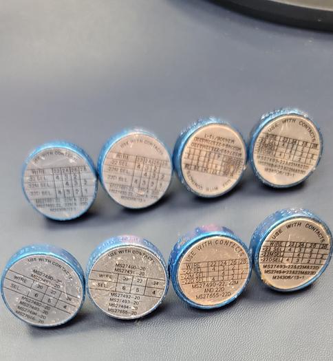 Used LOT OF 8) ASTRO/ DANIELS CRIMPING TOOL 11851 CONTACT POSITIONER K41,K43(B19)