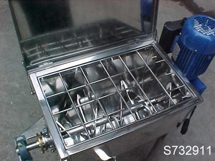 Mixer, Ribbon, 1 CF, 304 S/st, 1 HP, New, Std, #H733613