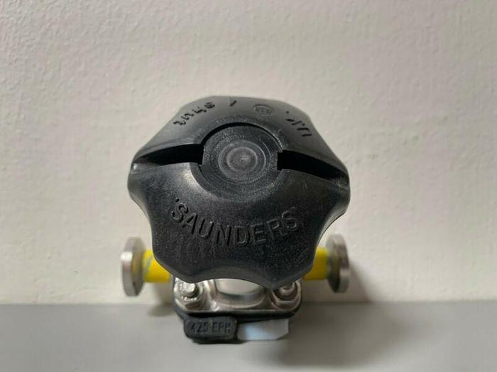 Used Lot of 2 - Crane-Saunders Stainless Steel 3/4" Diaphragm Valves