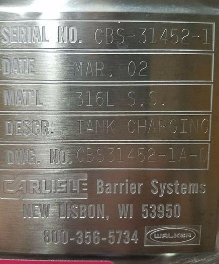 Used 316L SS Glove Box High Vacuum Carlisle