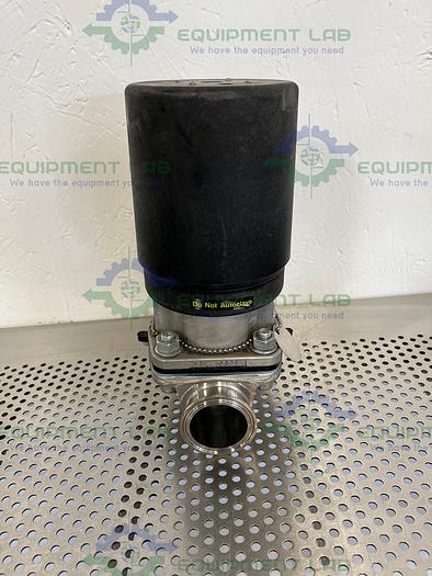 Used ITT Pure-Flo  AP2009  Stainless Steel Diaphragm Valve w/ 2" Sanitary Fitting