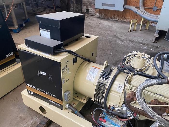Used 2003 Kohler 30 kW LP Gas Generator Model: 50RZG
