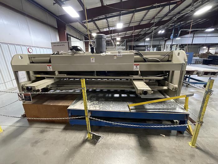 Used ACCUSHEAR MODEL 613512 HYDRAULIC POWER SQUARING SHEAR 12' X .135" CAPACITY