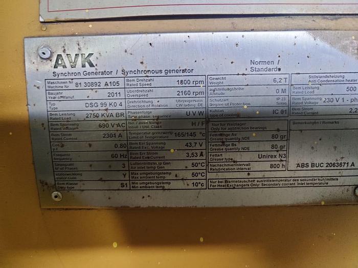 Used Caterpillar 3516C HD marine generators