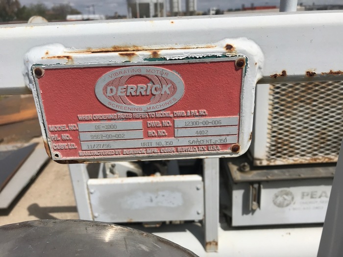 Gebraucht Derrick DE 1000 Hydraulic Centrifuge