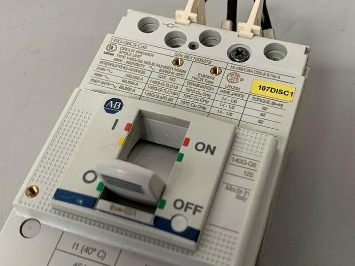 Used Allen-Bradley 140G-G6C3-C45 Circuit Breaker Spole Unit 480V