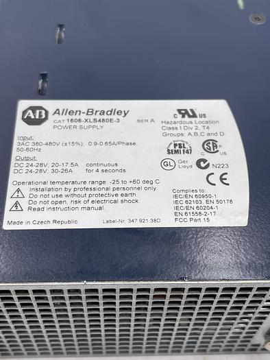 Used Allen-Bradley 1606-XLS480E-3 Ser 3 