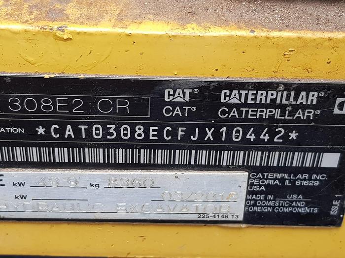 Used 2017 CAT 308 E2