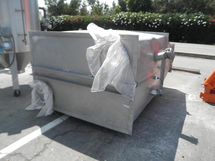 Used Hopper, 150 CF, S/st, 50" X 36" X 9', Live Bottom Bin #S740528