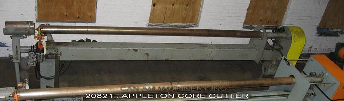 Used Appleton S610A Core Cutter, 4" Mandrel, With 3-Phase, 60-Cycle, 3 Hp, 1700 Rpm, 575 Volt Motor #20821