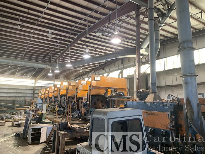 Used Brewer 9-Head Resaw Line