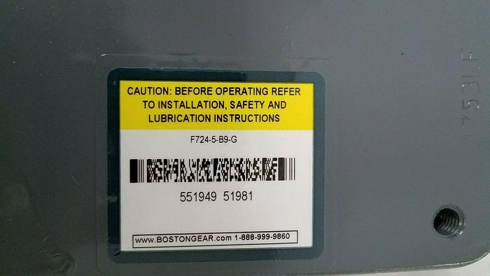 Used Boston Gear Worm Gear Speed Reducer 700 Series