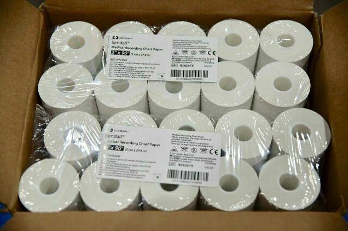 COVIDIEN KENDALL 30725389 Medical Recording Chart Paper, 80 ROLLS/CASE