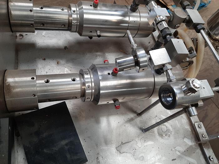 Used Homogenizer, 316 Stainless Steel, 2-Stage, 26 GPH, Micro Fluidizer #C740818
