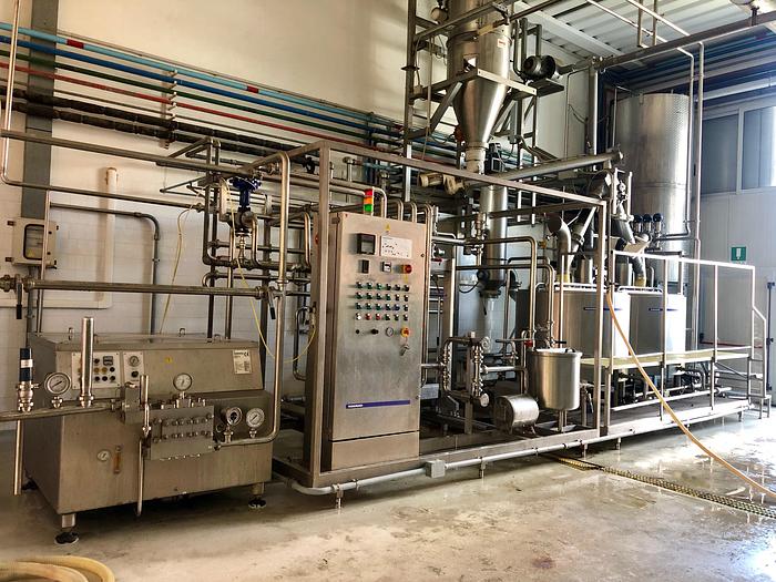 Used TECNOFREEZE 2.400 L/H HTST MIX PLANT