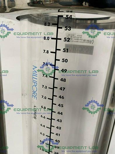 Used Millipore QuikScale 8.2 Liter Acrylic Chromatography Column on Wheels