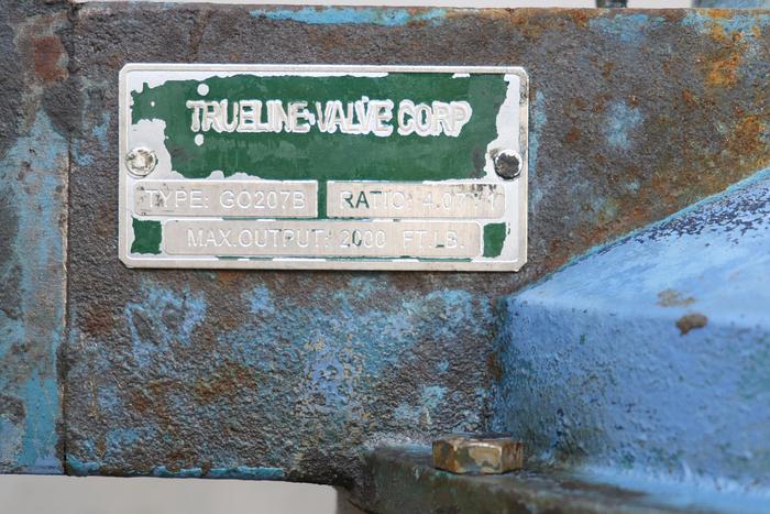 Unused True Line 24" Hand Operated V-Port Knife Gate Valve #44146