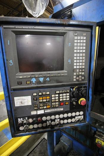 Used SAGINAW MACHINE SYSTEMS AC450MD-2 TWIN SPINDLE VERTICAL CNC LATHE