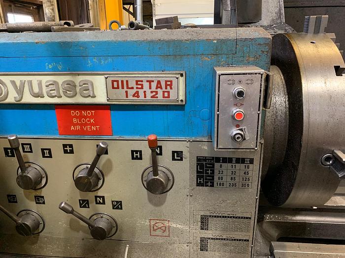 Used 41.5" x 120" Yuasa (Tuda) "Oil Star" model 14120 Heavy Duty Engine