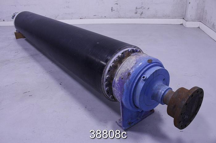 Used Suction Press Roll, Rubber Covered, 19.44 Diameter, 120.5" Drilled Face #38808