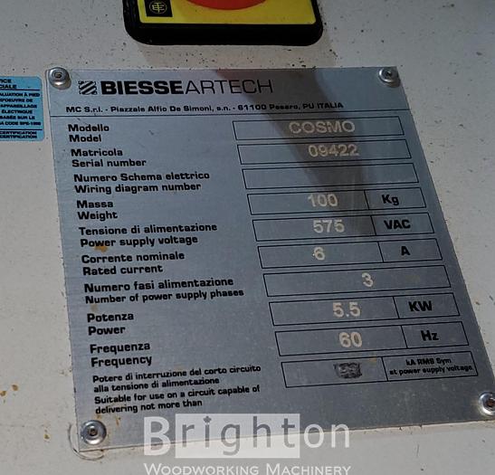 Used 2008 Biesse Cosmo, used Case Clamp