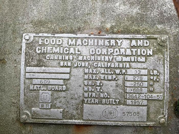 Used 1957 JBT Foodtech Cooker Shell