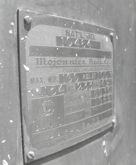 Used Cooler, Carbo Cooler, Mojonnier, Mdl 14-44, 250 PSI, #C741781