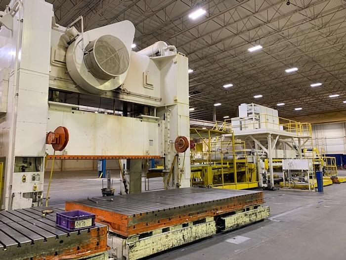 Used 800 ton Verson 204"x108" Blanking Press Line