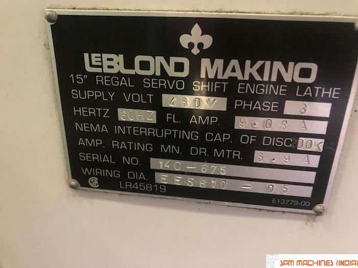 Used Leblond Makino 15" Regal Lathe