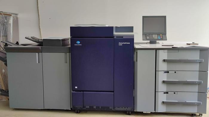 Used 2018 Konica AccurioPress C6085 Konica AccurioPress C6085 - include PF-707m, HM-103, RU-518, SD-510, FS-532, IC-604, ii Pro2 HW