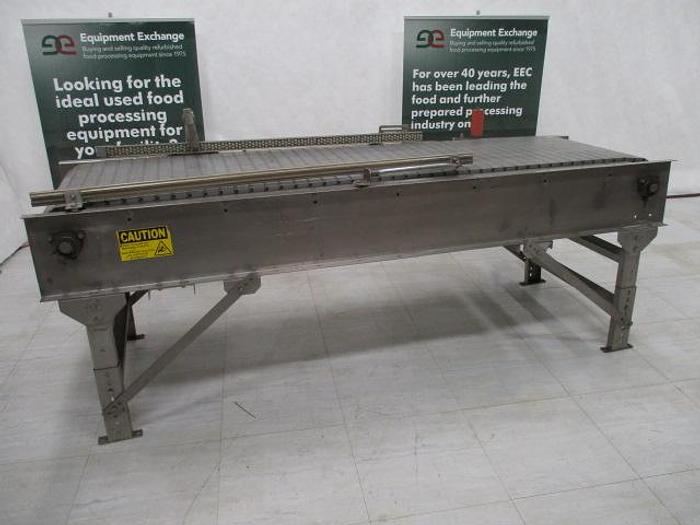 Used Conveyor; 24"Wx 8'L; Solid Intralox Belt