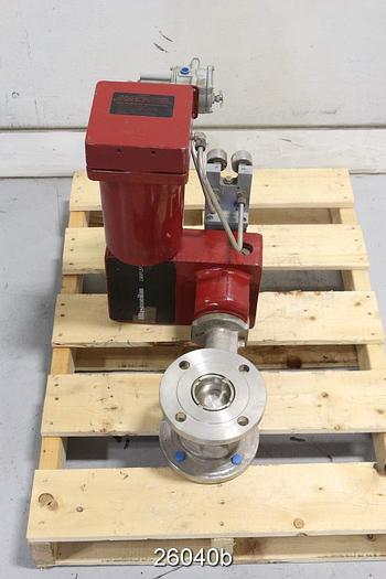 Unused Masoneilan 35-35212 Control Valve, 3", Camflex Ii, 316Ss Body, 316 Ss Stem, Stellite Seat, Stellite Plug, 135 Cv, Masoneilan Pneumatic Positioner, Body Class 150, Flanged, 35M Actuator #26040