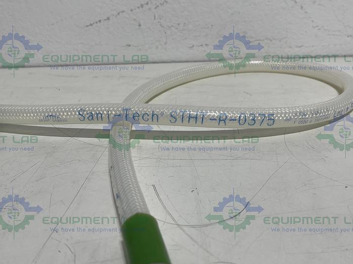 Used Sani-Tech  STHT-R-HD-0375 40" Silicone Hose w/ 1/2" Sanitary Fitting