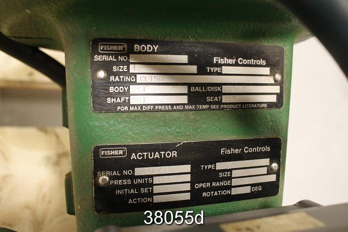 Used Fisher V150 1" Vee Ball Valve #38055