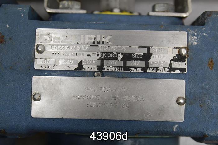 Used Dezurik 3" Air Operated V-Ball Valve, Stainless Steel Body #43906