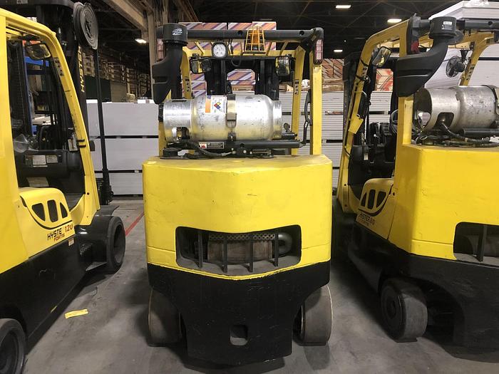 Used 8,000 POUND HYSTER MODEL S80FTBCS MFG. 2013 85" LOWERED MAST