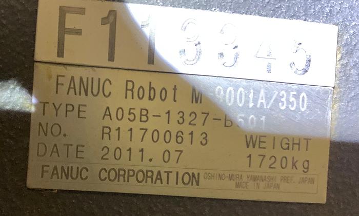 Used FANUC M900iA/350 6 AXIS CNC ROBOT WITH R30iA CONTROLLER 350KG X 2650mm REACH