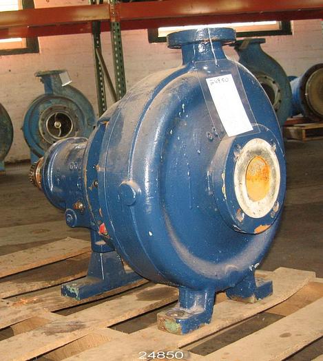 Used Goulds 3196 Pump, 1.5x3x13, Ductile Iron Casing, 5-Vane 13" Impeller #24850
