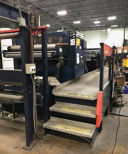 Used 55" SHM SHEETER 1400 W/ THREE SHAFTLESS BACKSTANDS