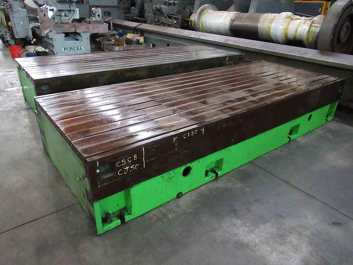 Used CAST IRON ”T” SLOTTED FLOOR PLATES - n. 5