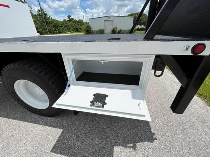 Used PM 12023 11,905 lbs Knuckle Boom on 2013 International 4300 Reg Cab Flatbed Truck - C83944