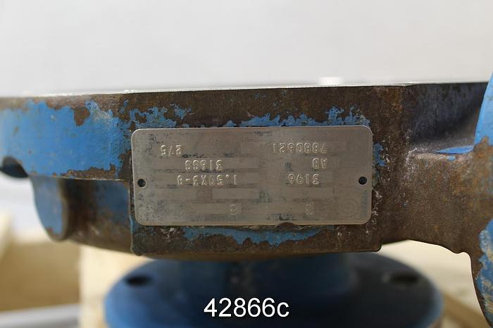 Used Goulds 3196 1.5x3x8 CF8M Pump Casing #42866
