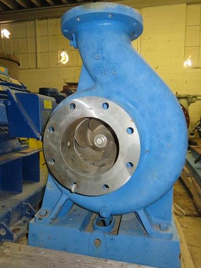 Unused Goulds Pump model 3175S i-Frame size 8×8-12 with base and motor, Unused #44666
