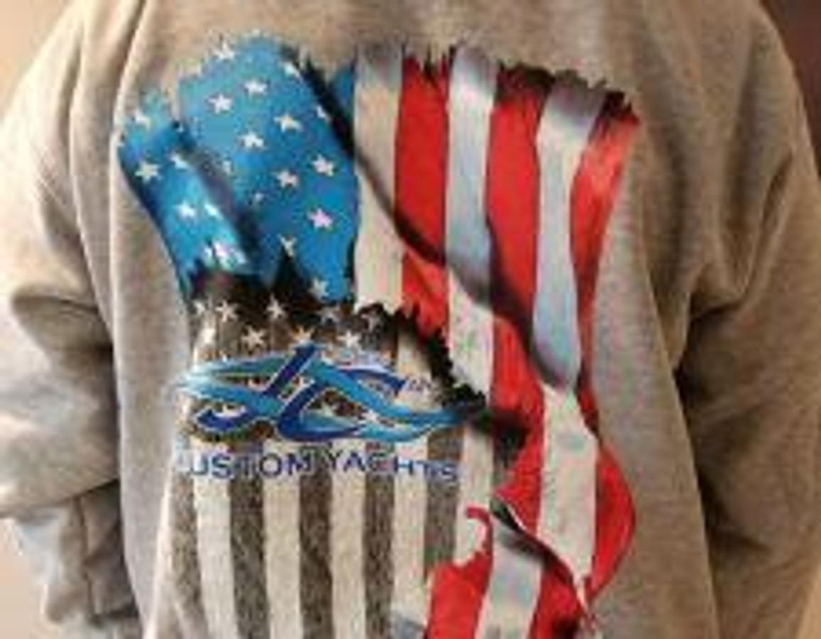 Jersey Cape Patriotic Crew Sweatshirt