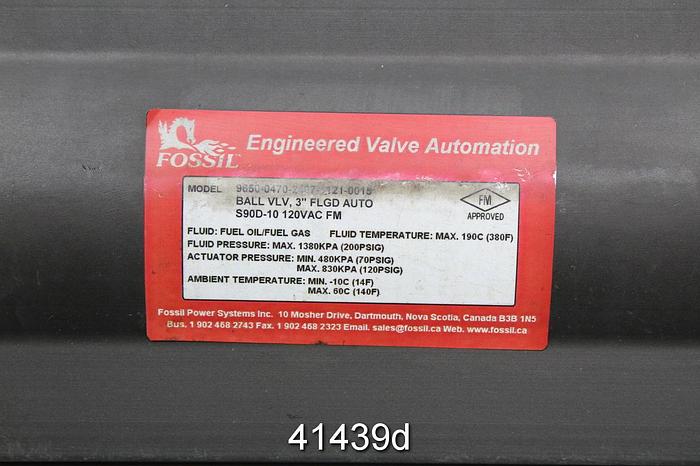 Used Fps Model 9650-0480-2507-0015 3" Ball Valve #41439