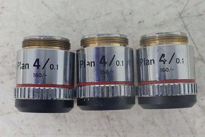 Used Nikon Japan E Plan 4/0.1 160/- Microscope Objective