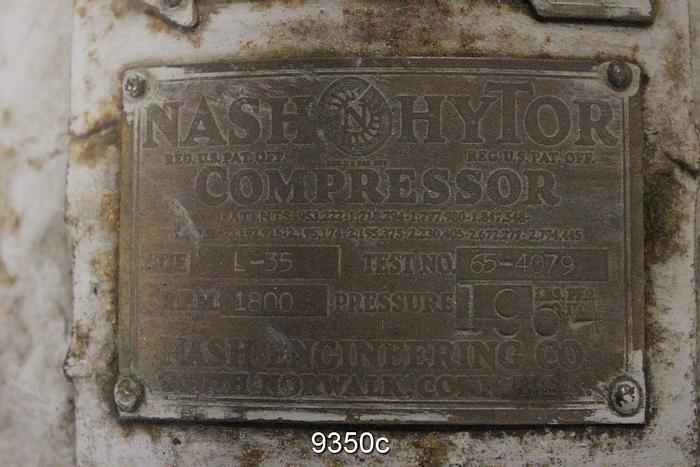 Used Nash L35 Vacuum Pump, 350 Cfm, With Base #9350