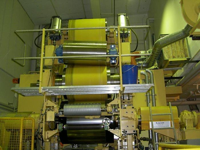 Used 13.75" KLEINEWEFERS LAB SOFT CALENDER STACK
