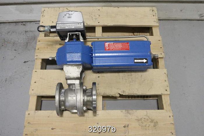 Used Neles Jamesbury 9150313600XT22 2" Control Ball Valve #32097